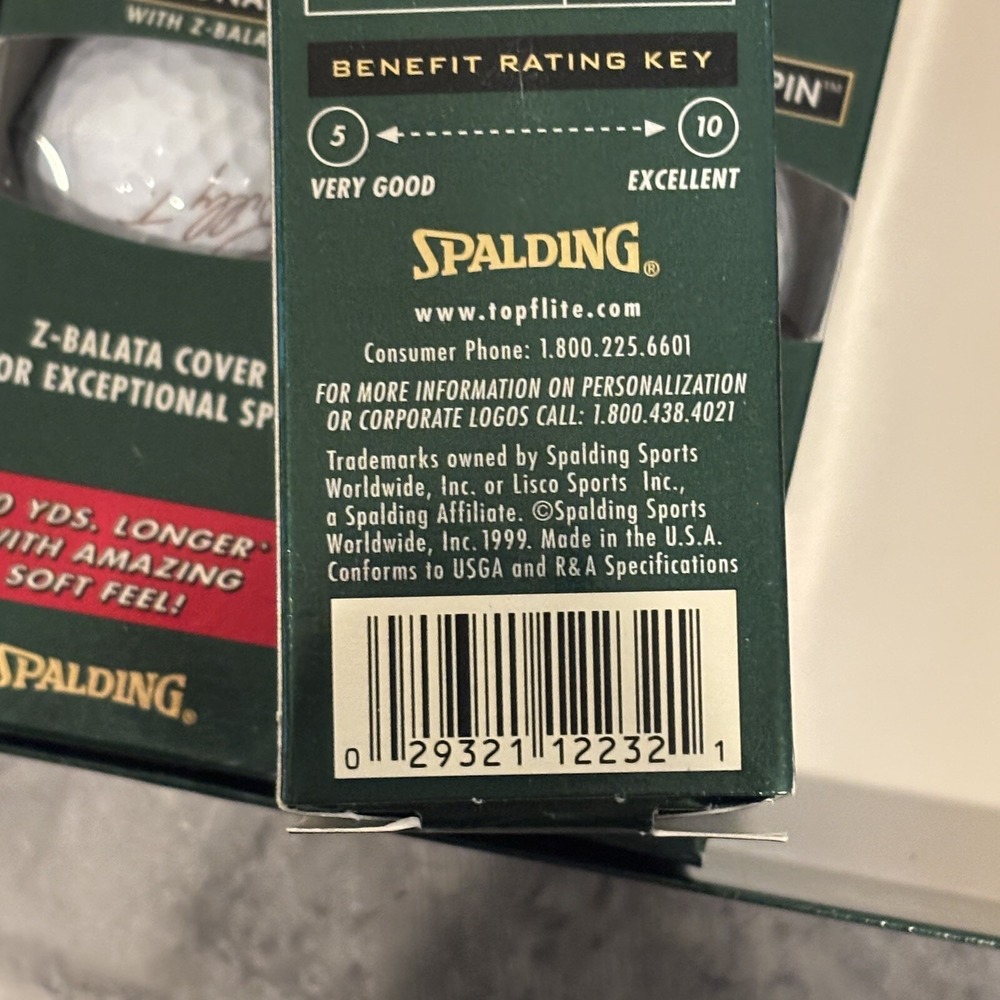LOT OF 3 Top Flight XL 2000 Golf Balls‎ Extra Long Spalding Pack 9 NEW IN BOX - Picture 10 of 12